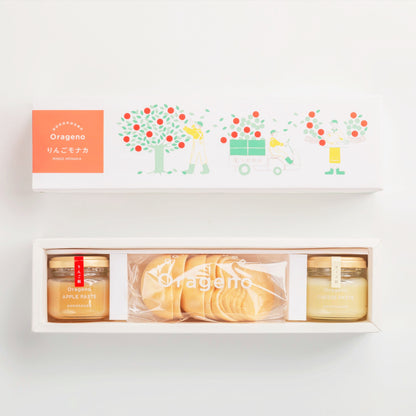 りんごモナカボックス 【結婚式 ギフト 食品 引き菓子 和菓子】