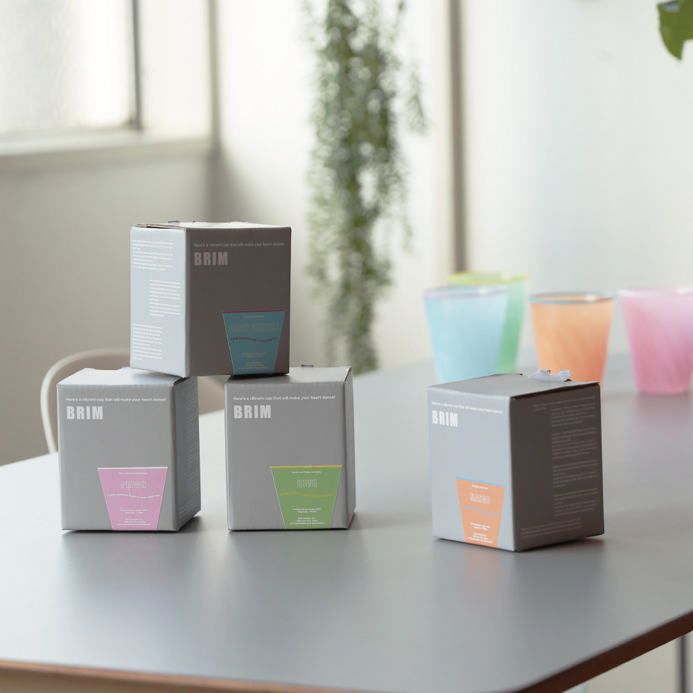 【グラス】BRIM　Peach【結婚式　引き出物　雑貨】