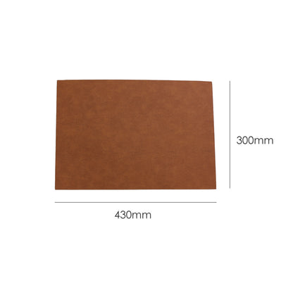 【レザーマット】RECYCLABLE PLACEMAT PU LEATHER　GY【結婚式　ウェルカムグッズ　雑貨　ランチョンマット　プレースマット】