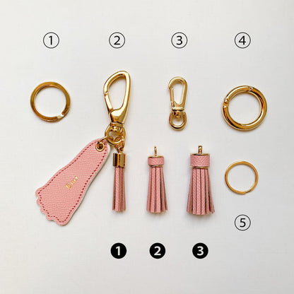 足型レザーキーホルダー 【結婚式 ギフト 内祝い 結婚祝い 出産祝い オーダーメイド】