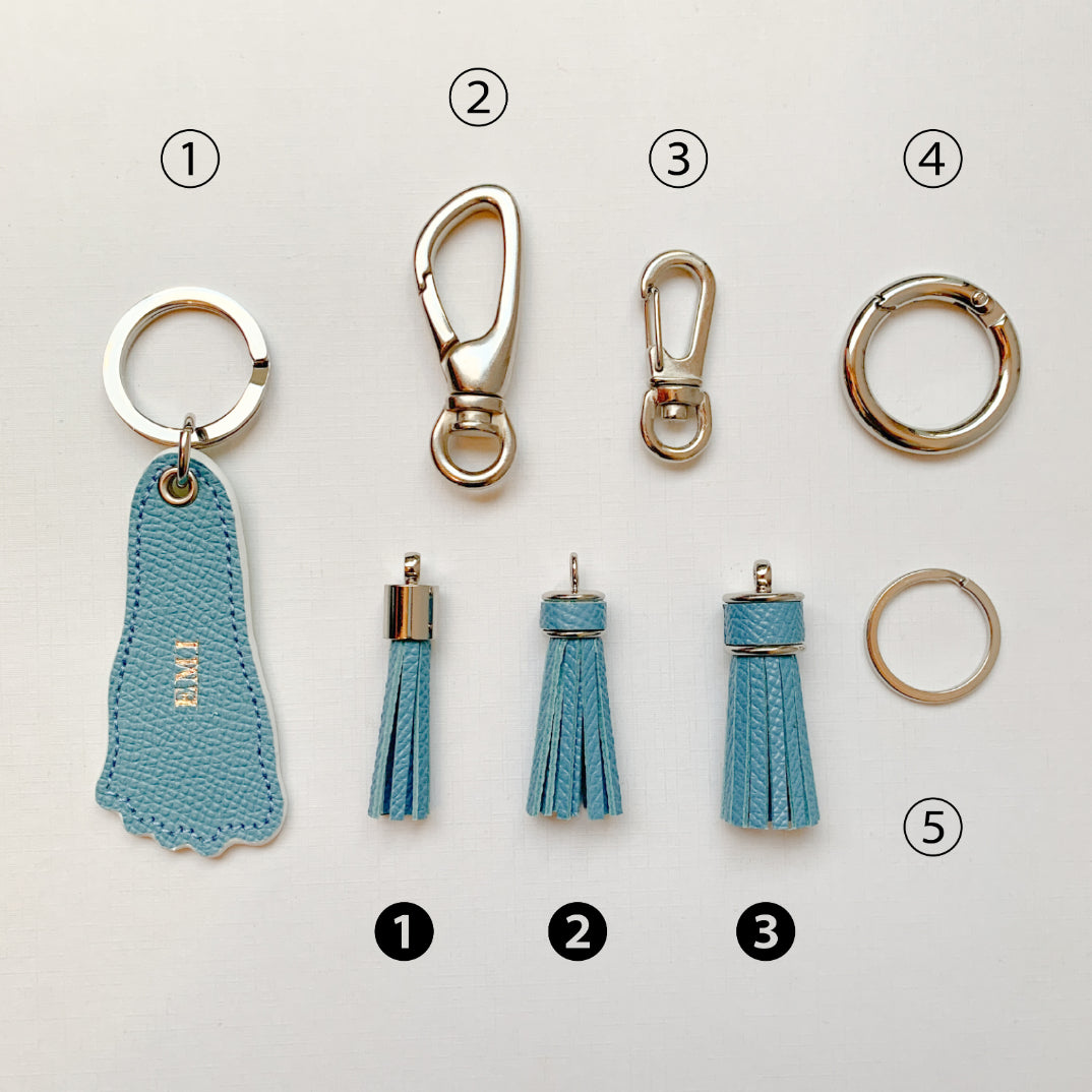 足型レザーキーホルダー 【結婚式 ギフト 内祝い 結婚祝い 出産祝い オーダーメイド】