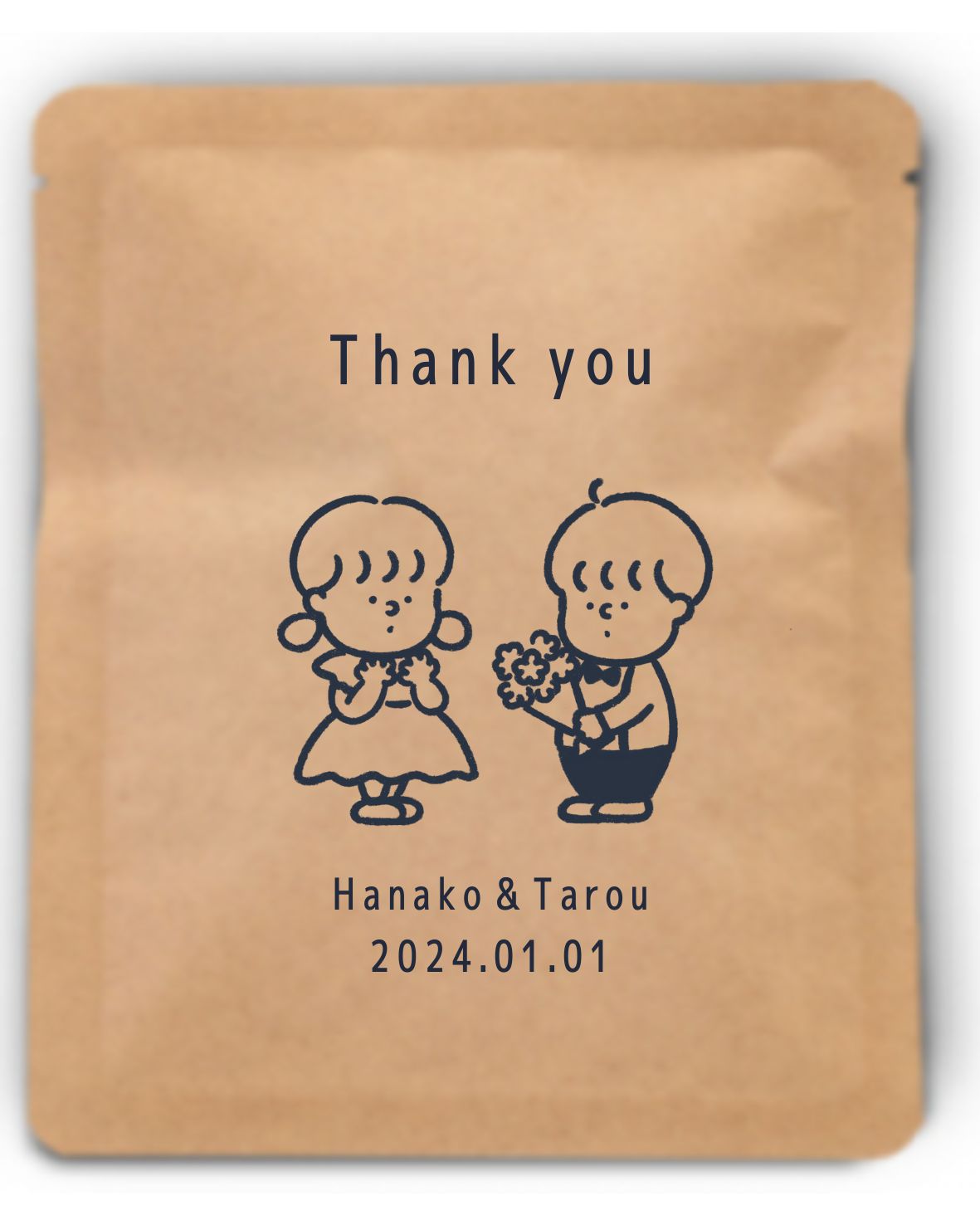 【オリジナルパッケージ】ココア専門店「大人のココア」ドリップパック「可愛いふたり」【プチギフト オリジナル ココア】 【結婚式 プチギフト 飲み物】