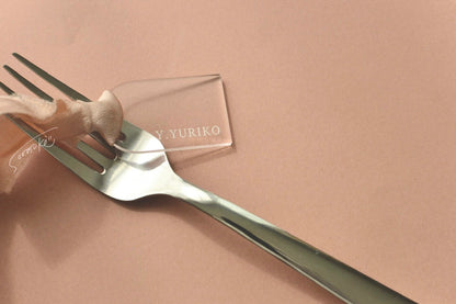 【席札】クリアなアクリルネームプレート 40枚セット【結婚式 ペーパー 席札】