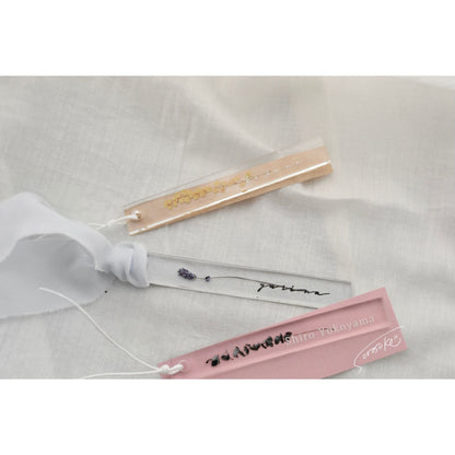 【席札】お花をとじこめたようなネームプレート～ Sサイズ～ 40枚セット【結婚式 ペーパー 席札】