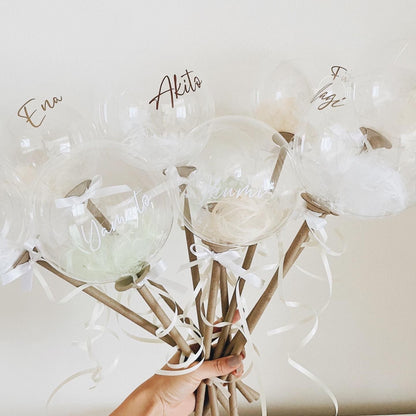 【バルーン演出】feather balloon×1本 【結婚式 挙式 披露宴 演出グッズ】