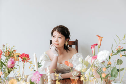 【ピアス・イヤリング】Layla leaf ウェディング ブライダルアクセサリー ピアス / イヤリング [ AM-125 ]【結婚式 ピアス イヤリング】