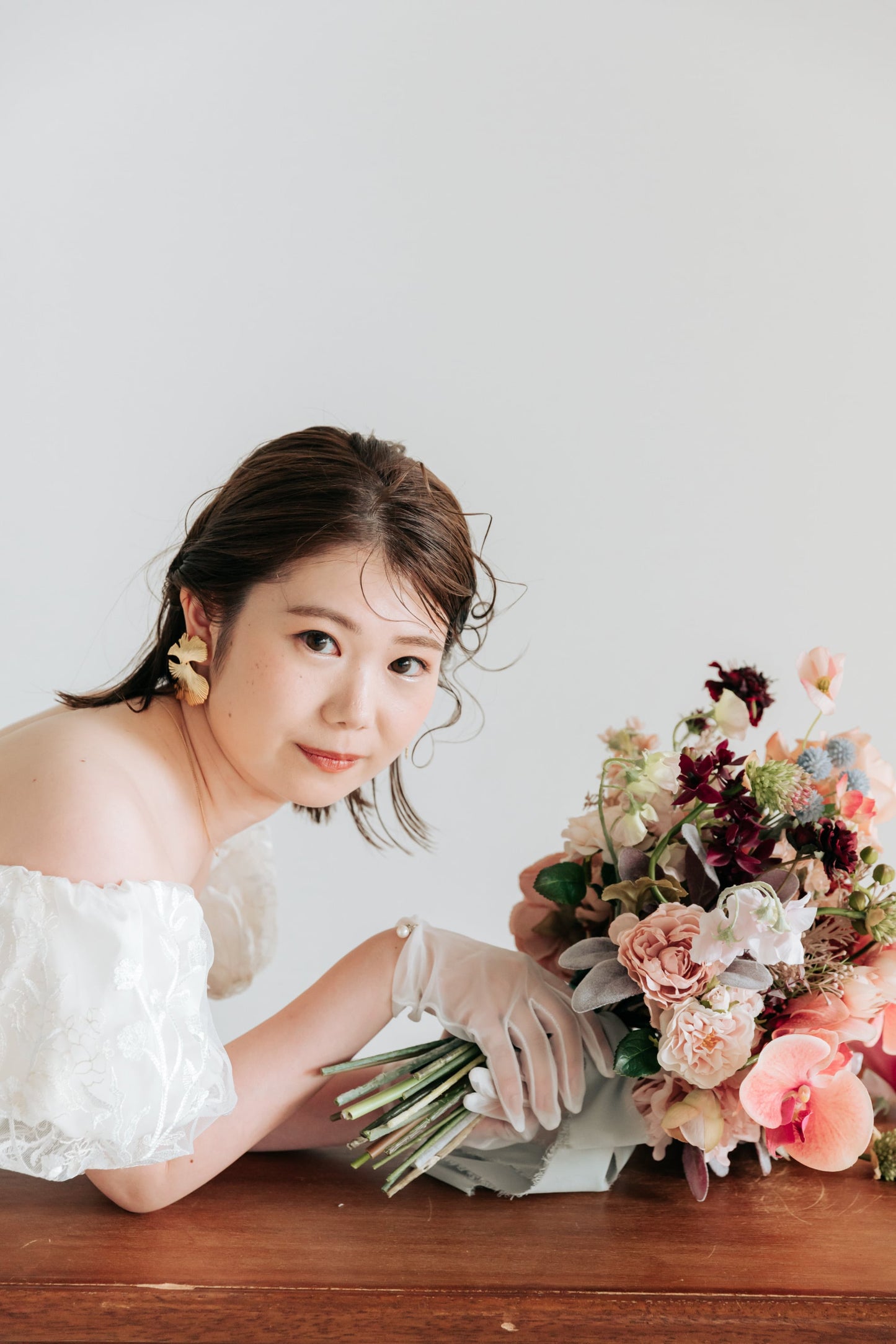 【ピアス・イヤリング】Layla leaf ウェディング ブライダルアクセサリー ピアス / イヤリング [ AM-125 ]【結婚式 ピアス イヤリング】