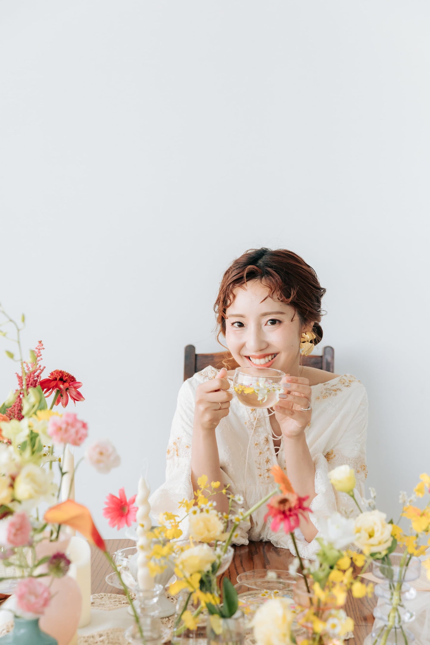 【ピアス・イヤリング】Layla leaf ウェディング ブライダルアクセサリー ピアス / イヤリング [ AM-125 ]【結婚式 ピアス イヤリング】