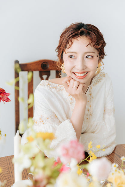 【ピアス・イヤリング】Layla leaf ウェディング ブライダルアクセサリー ピアス / イヤリング [ AM-125 ]【結婚式 ピアス イヤリング】