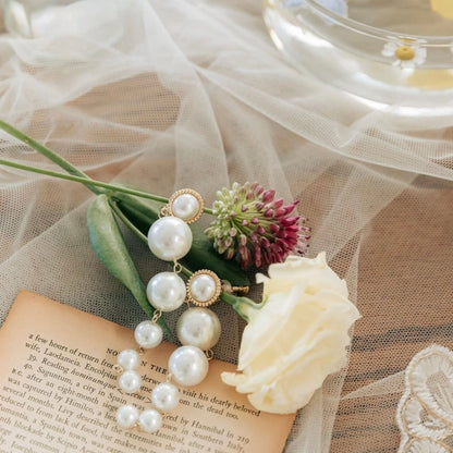 【ピアス・イヤリング】aubreu perl ウェディングアクセサリー ブライダル ピアス / イヤリング [ AM-73 ]【結婚式 ピアス イヤリング】