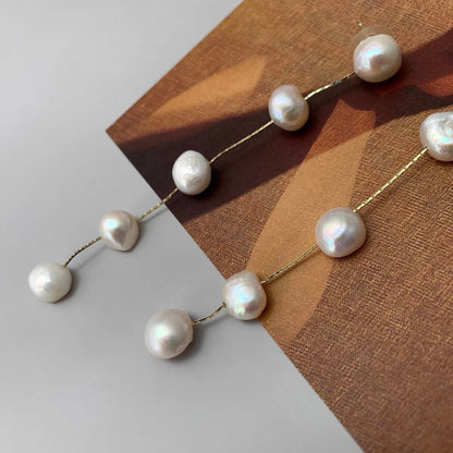 【ピアス・イヤリング】baroque perl ウェディング ブライダルアクセサリー ピアス / イヤリング [ AM-57 ]【結婚式 ピアス イヤリング】