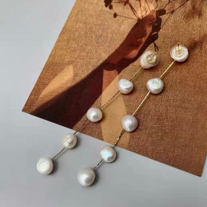 【ピアス・イヤリング】baroque perl ウェディング ブライダルアクセサリー ピアス / イヤリング [ AM-57 ]【結婚式 ピアス イヤリング】