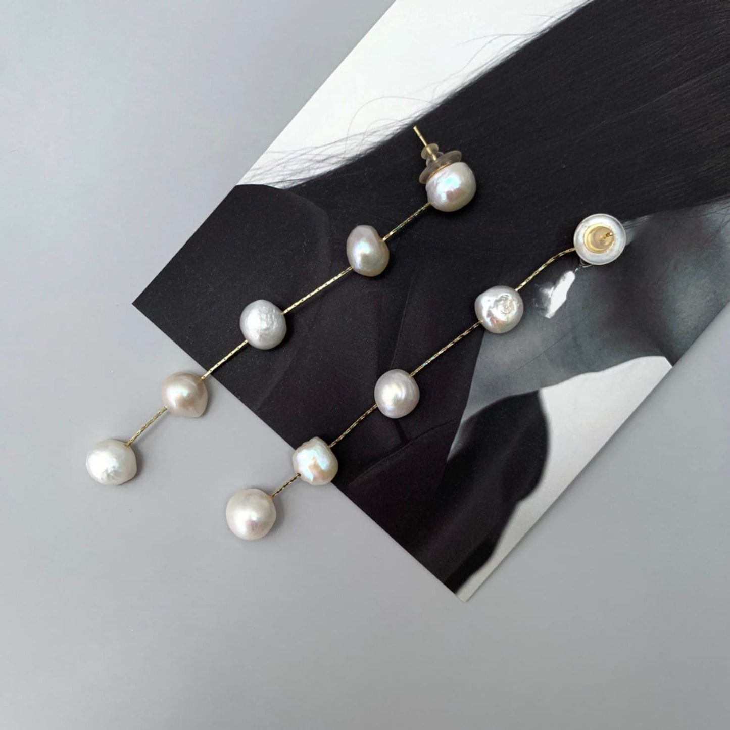 【ピアス・イヤリング】baroque perl ウェディング ブライダルアクセサリー ピアス / イヤリング [ AM-57 ]【結婚式 ピアス イヤリング】