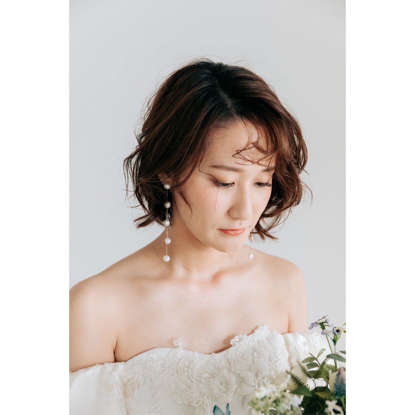 【ピアス・イヤリング】baroque perl ウェディング ブライダルアクセサリー ピアス / イヤリング [ AM-57 ]【結婚式 ピアス イヤリング】