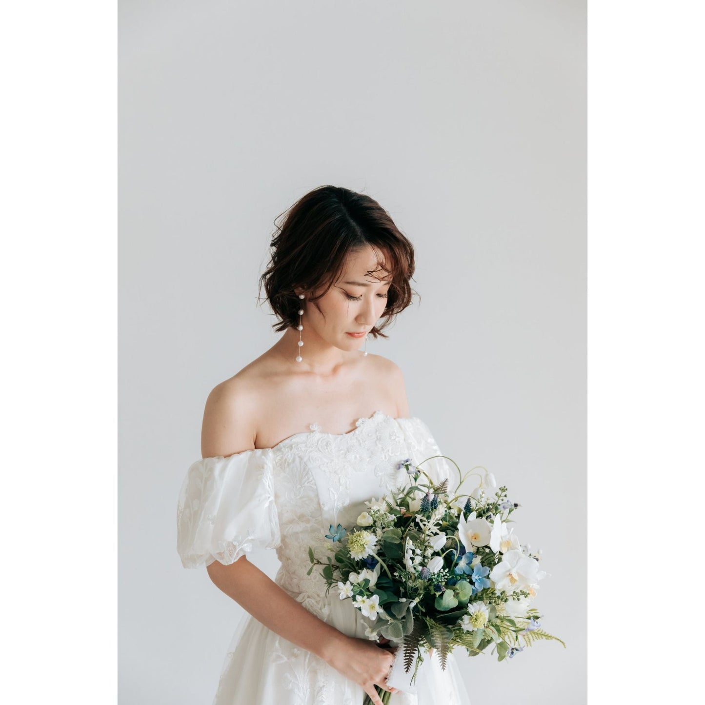 【ピアス・イヤリング】baroque perl ウェディング ブライダルアクセサリー ピアス / イヤリング [ AM-57 ]【結婚式 ピアス イヤリング】