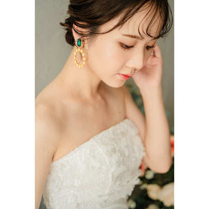 【ピアス・イヤリング】Jillian ブライダルアクセサリー ウェディング ピアス/ イヤリング [ AM-158 ]【結婚式 ピアス イヤリング】