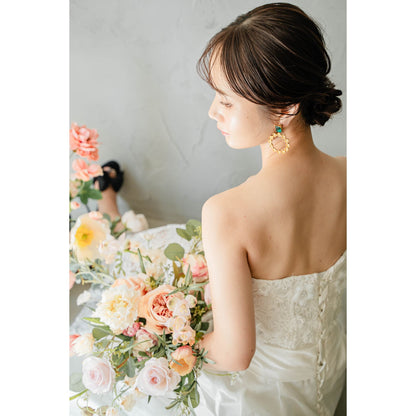 【ピアス・イヤリング】Jillian ブライダルアクセサリー ウェディング ピアス/ イヤリング [ AM-158 ]【結婚式 ピアス イヤリング】