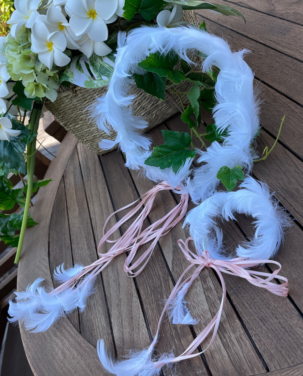 羽冠（羽根のハクレイ）＆フェザーリストブーケ