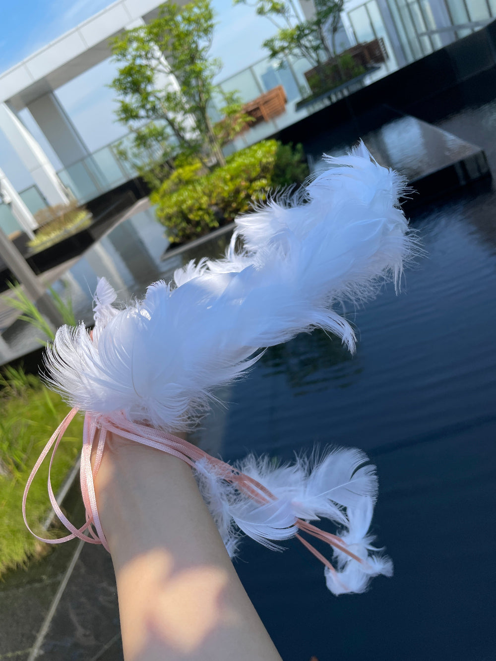 羽冠（羽根のハクレイ）＆フェザーリストブーケ