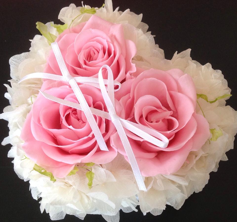 ハートボックス　 リングピローpreserved flower