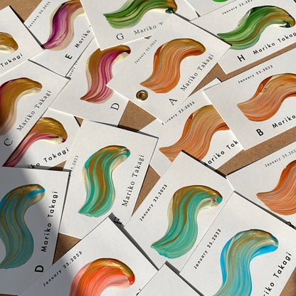 ぷっくりアートエスコートカード【結婚式 ペーパー エスコートカード】