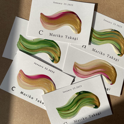 ぷっくりアートエスコートカード【結婚式 ペーパー エスコートカード】