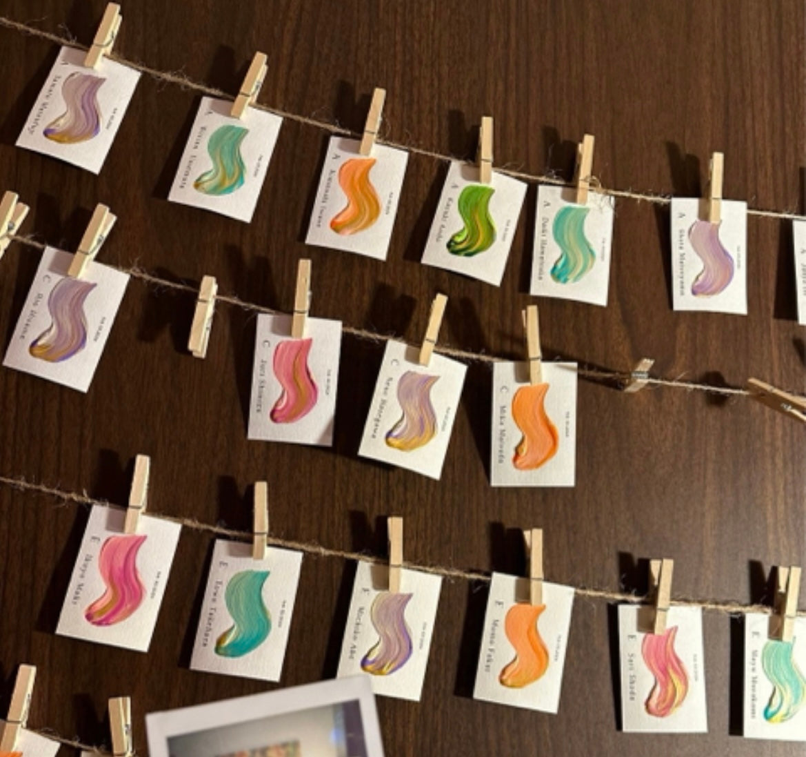 ぷっくりアートエスコートカード【結婚式 ペーパー エスコートカード】