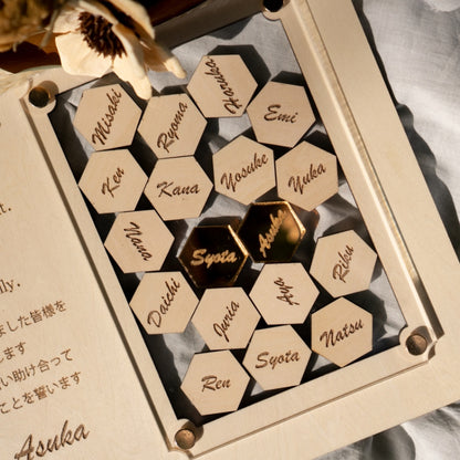 【ゲスト参加型】少人数対応のゲストのお名前が入れられる結婚証明書/Mcs18