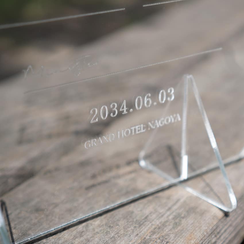 アクリル結婚証明書/Mca01