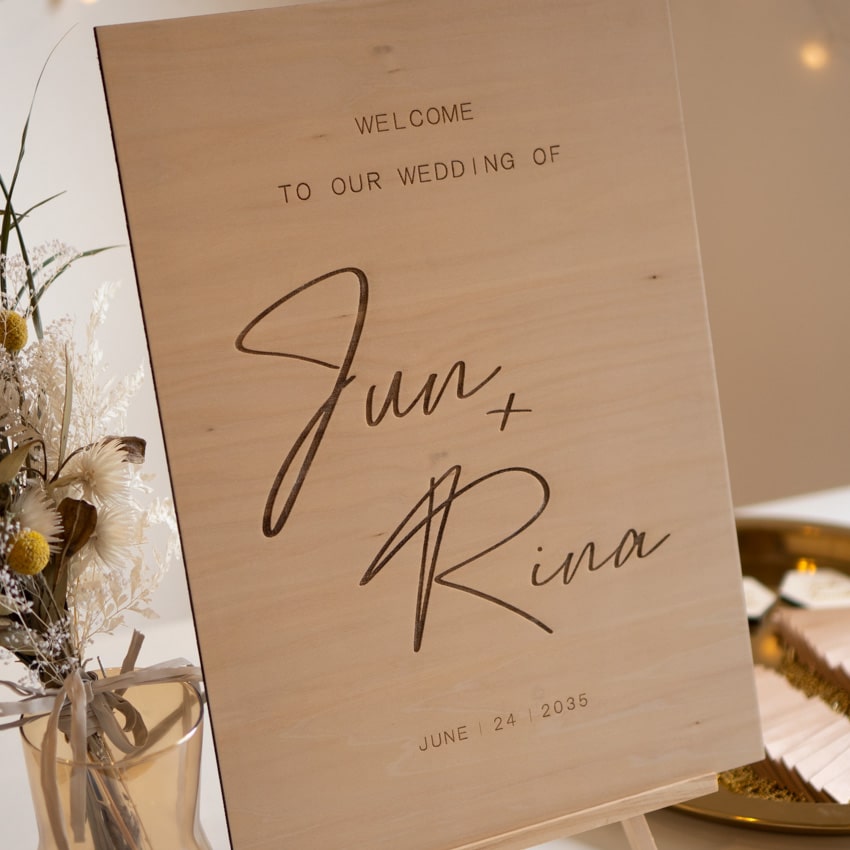 木製ウェルカムボード/Wbs08