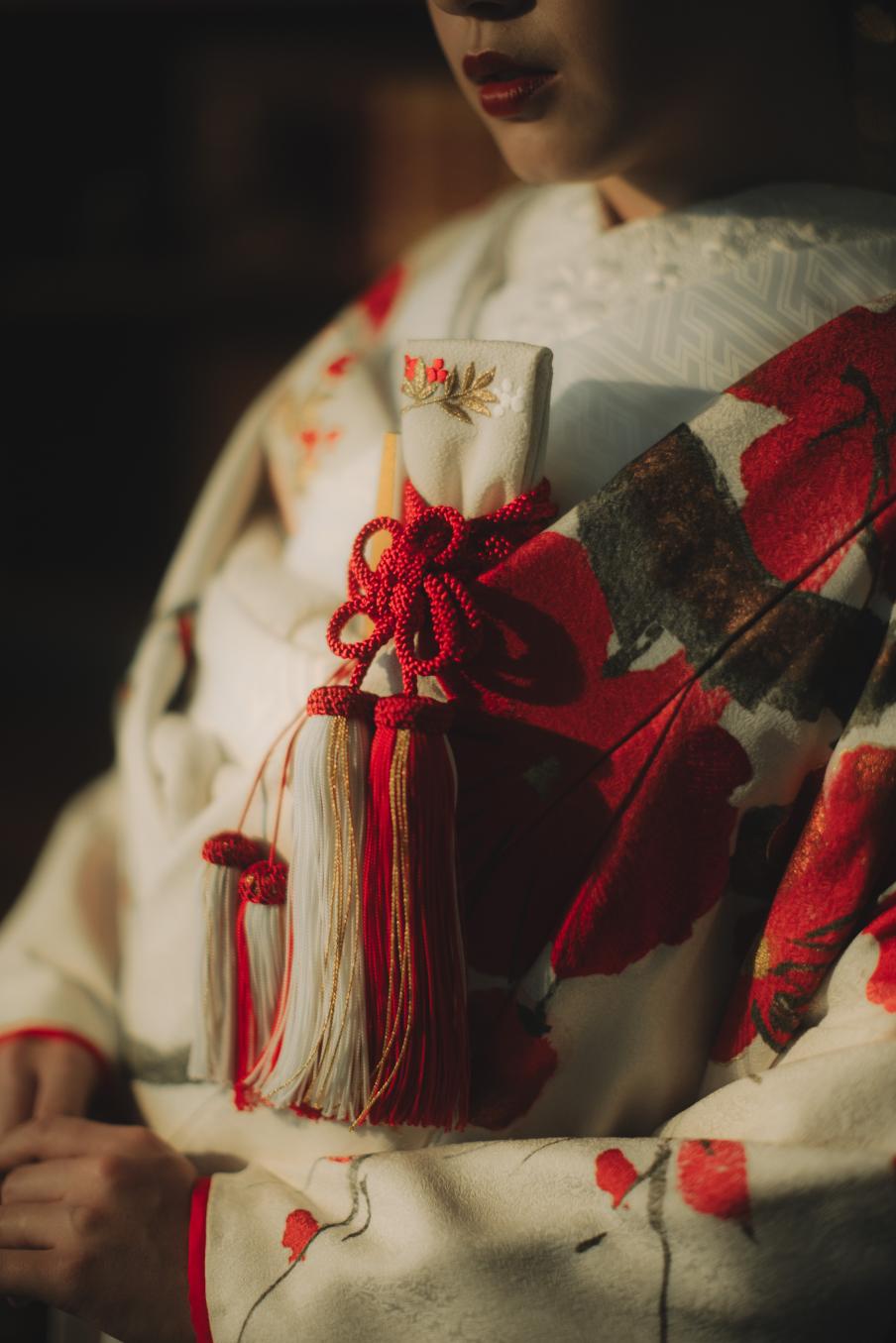 白練春華梅図【結婚式 和装 色打掛 レンタル】