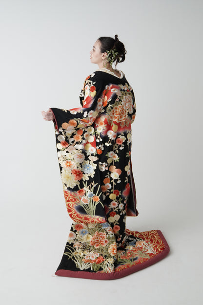 黒に咲く 百花爛漫