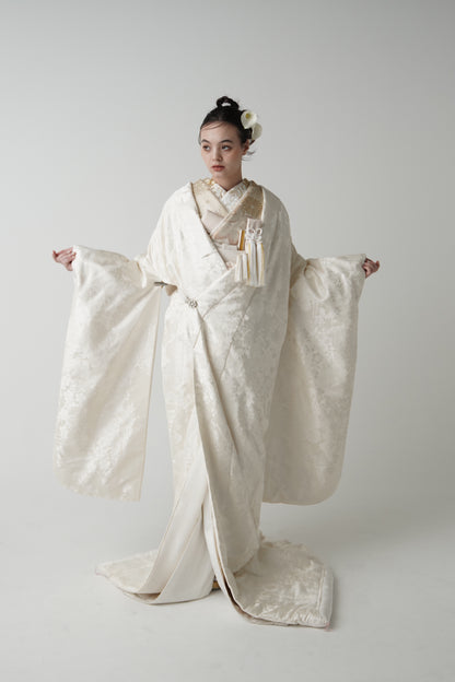 乱菊花丸文【結婚式　和装　白無垢　レンタル】
