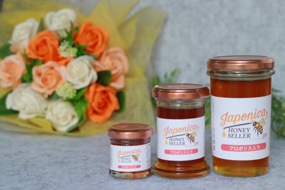 【プロポリス入り】超希少！純度100％
 日本みつばちの国産生蜂蜜 
（特大） 250g