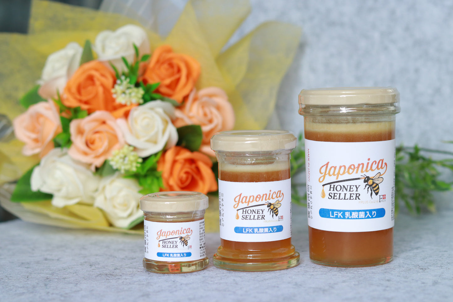 【LFK乳酸菌入り】超希少！純度100％
 日本みつばちの国産生蜂蜜
 （特大） 250g