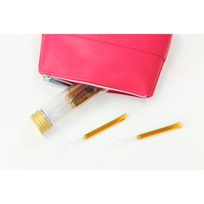 【携帯にも便利】スティックタイプ蜂蜜
（スターターキット）超希少！純度100％ 
日本みつばちの国産生蜂蜜が
使い切りスティックタイプに！