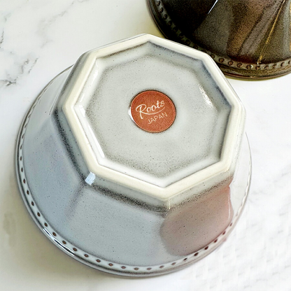 Roost コリーヌプレート・ボウルペアギフトセット(ﾈｰｼﾞｭ＆ｴﾀﾝ) 4点セット 専用ボックス 紐ｼﾙﾊﾞｰ