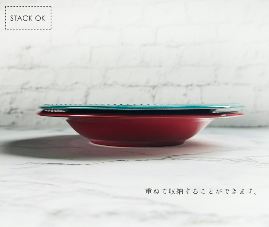 Cline(コリーヌ) パスタボウル 5カラー　ネージュ（ホワイトグレー） 幅26cm Roots 八角形 深皿 パスタ皿 カレー皿