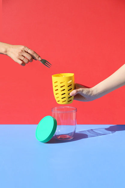 【サラダ/フルーツポット】KEEPERPOT 600ML IVORY / WINTER GREEN【結婚式　ギフト　内祝い　生活雑貨　ランチボックス】