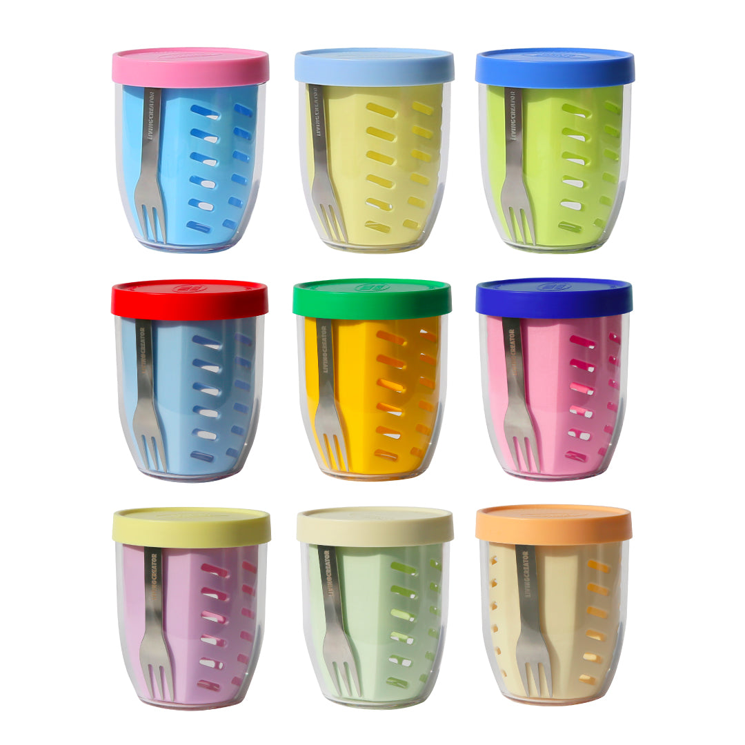 【サラダ/フルーツポット】KEEPERPOT 600ML PINK / SKY BLUE【結婚式　ギフト　内祝い　生活雑貨　ランチボックス】