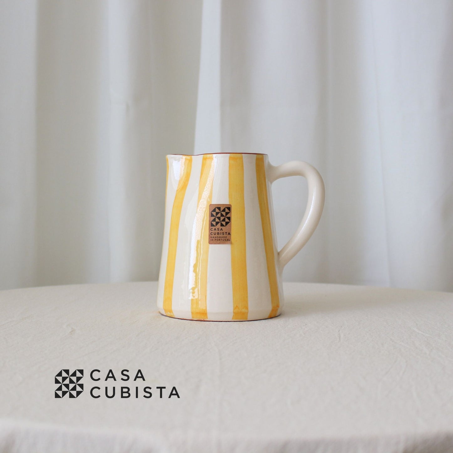 【花瓶・水差し】Casa Cubista ポルトガル直輸入 陶器ジャグ タンジェリン【結婚式 ギフト 雑貨】