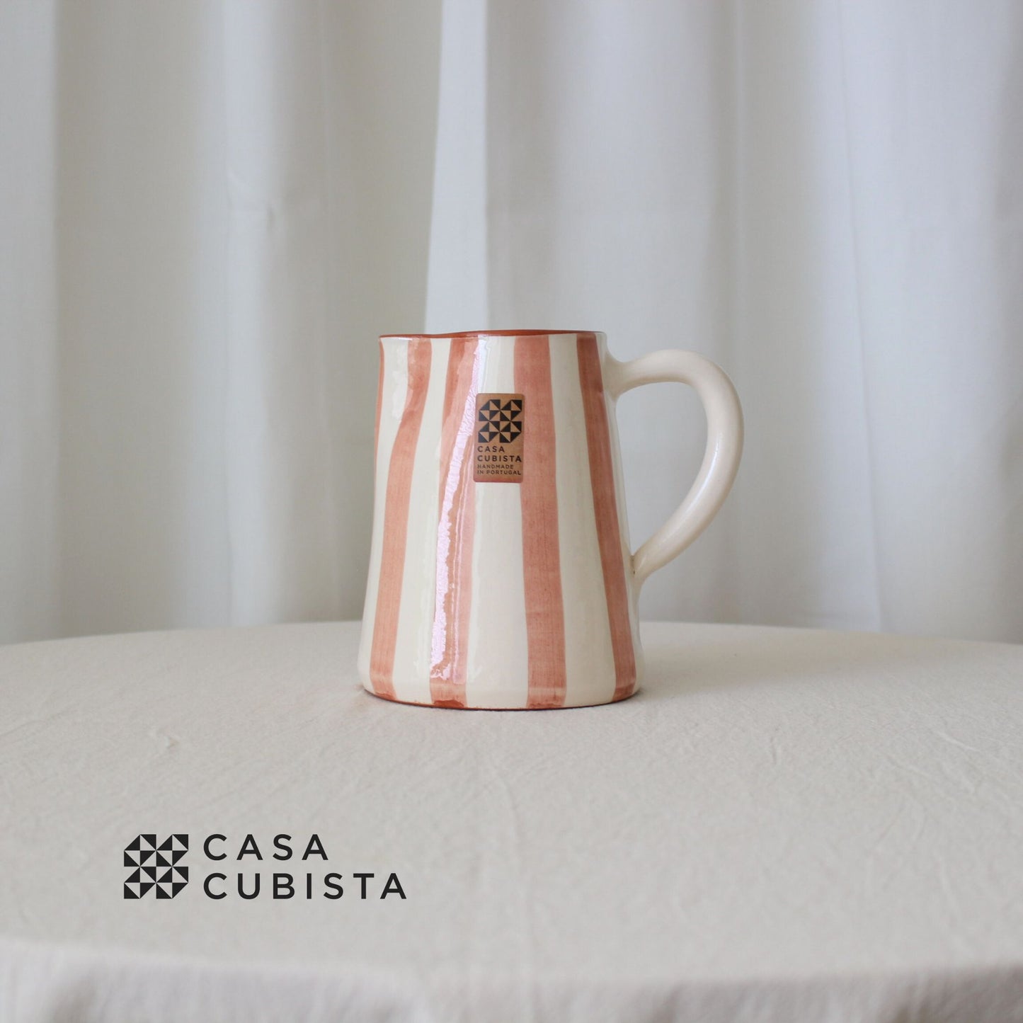 【花瓶・水差し】Casa Cubista ポルトガル直輸入 陶器ジャグ テラコッタ【結婚式 ギフト 雑貨】