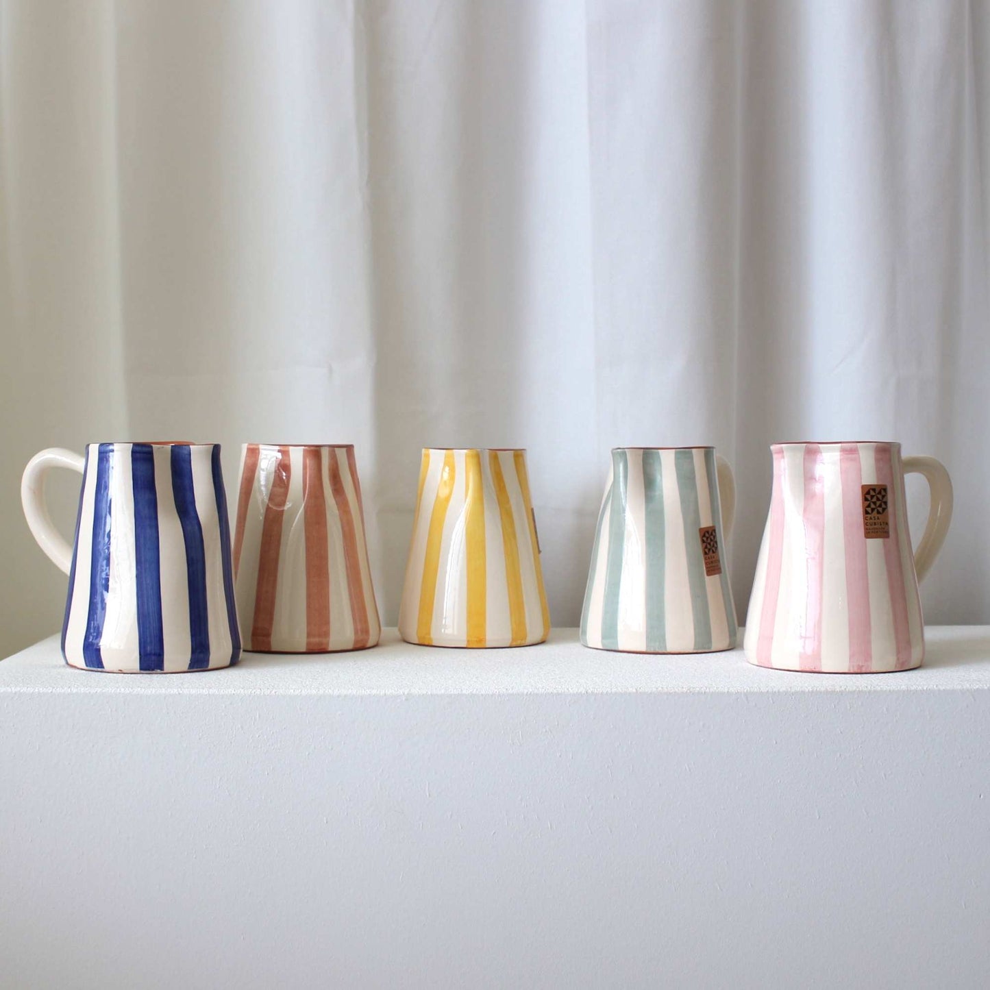 【花瓶・水差し】Casa Cubista ポルトガル直輸入 陶器ジャグ テラコッタ【結婚式 ギフト 雑貨】