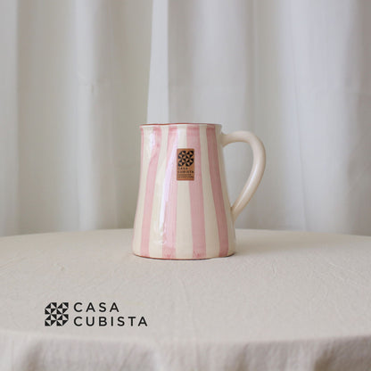 【花瓶・水差し】Casa Cubista ポルトガル直輸入 陶器ジャグ モーブ【結婚式 ギフト 雑貨】