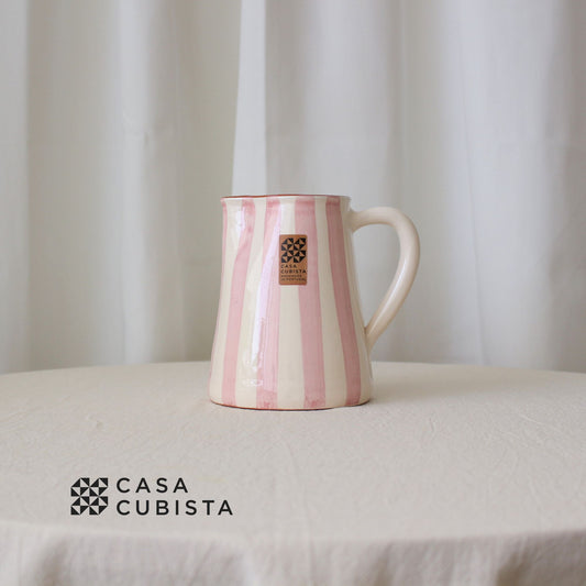 【花瓶・水差し】Casa Cubista ポルトガル直輸入 陶器ジャグ モーブ【結婚式 ギフト 雑貨】