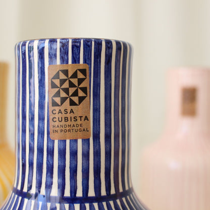 【花瓶・花器・オブジェ】Casa Cubista ポルトガル直輸入 陶器フラワーベース ブルー【結婚式　ギフト　インテリア雑貨】