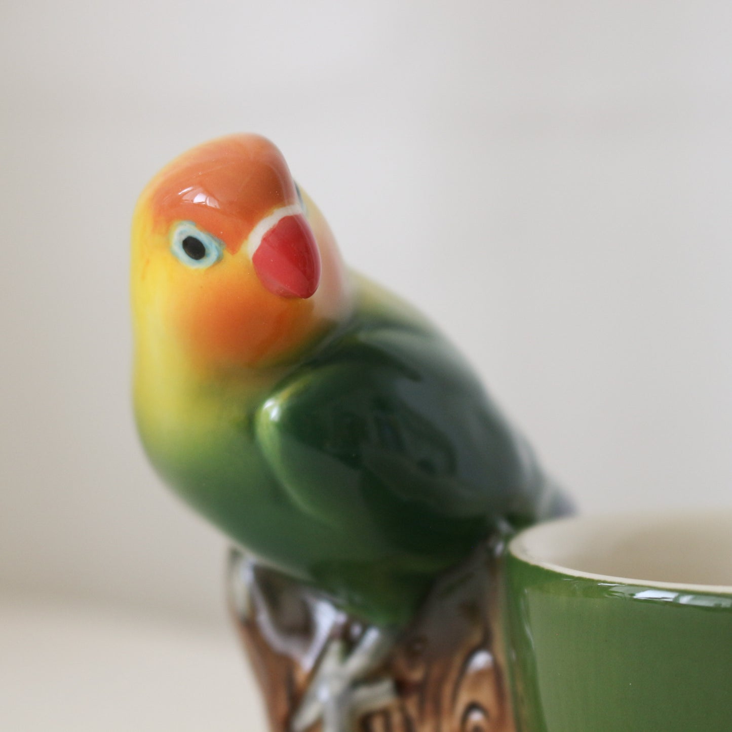 【エッグカップ】Quail Ceramics クエールセラミックス イギリス製 ボタンインコ エッグスタンド エッグポット【結婚式　鳥 ギフト 雑貨】