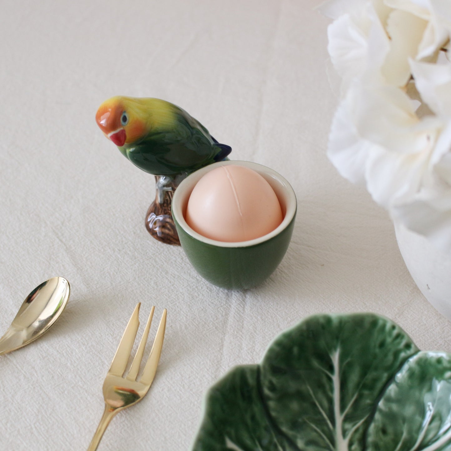 【エッグカップ】Quail Ceramics クエールセラミックス イギリス製 ボタンインコ エッグスタンド エッグポット【結婚式　鳥 ギフト 雑貨】