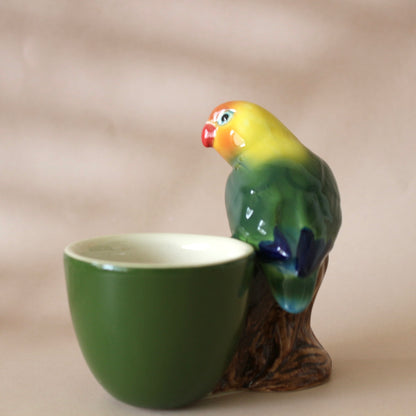 【エッグカップ】Quail Ceramics クエールセラミックス イギリス製 ボタンインコ エッグスタンド エッグポット【結婚式　鳥 ギフト 雑貨】