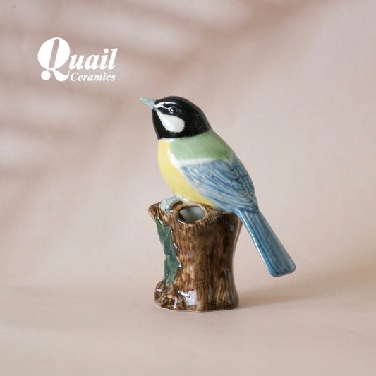 【花瓶・一輪挿し】Quail Ceramics クエールセラミックス イギリス製 シジュウカラ 小花入れ Bud Vase【結婚式　鳥 ギフト 雑貨】